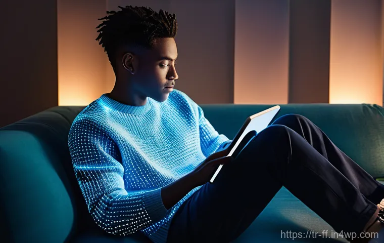 하이퍼 퍼스널라이제이션과 개인 정보 보호 - **Prompt 1: The Digital Footprint Journey**
    A young individual (gender-neutral, perhaps wearing ...