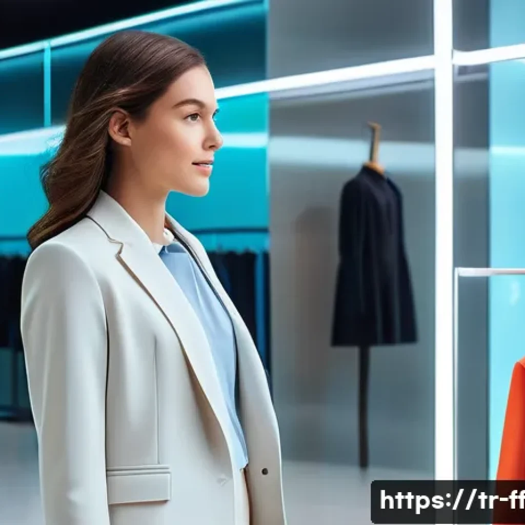 하이퍼 퍼스널라이제이션과 소비자 심리 - **Prompt:** A stylish young woman in her late 20s, dressed in a fashionable smart-casual outfit (e.g...